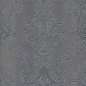 Belgravia Decor Amara Damask Gunmetal Wallpaper Gb7372 - Textured Italian Vinyl Belgravia Decor Amara Damask Gunmetal Wallpaper Gb7372 - Textured Italian Vinyl