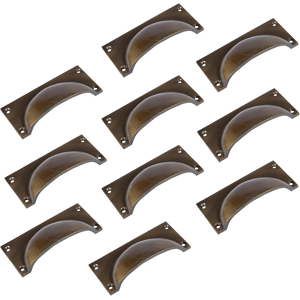 Does Not Apply Hammer & Tongs Rectangular Cabinet Drawer Pull - W105mm X H50mm - Brass - Pack O Does Not Apply Hammer & Tongs Rectangular Cabinet Drawer Pull - W105mm X H50mm - Brass - Pack O