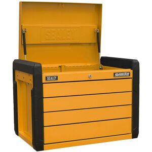 Sealey 4-Drawer Push-To-Open Topchest With Ball-Bearing Slides - Orange - Appd4o Sealey 4-Drawer Push-To-Open Topchest With Ball-Bearing Slides - Orange - Appd4o