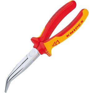 Knipex Vde Bent Snipe Nose Side Cutting Pliers (Stork Beak) 200mm Knipex Vde Bent Snipe Nose Side Cutting Pliers (Stork Beak) 200mm