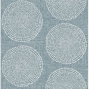 Fd27123_solace Dot Circle Muted Teal White Fine Decor Wallpaper Fd27123_solace Dot Circle Muted Teal White Fine Decor Wallpaper