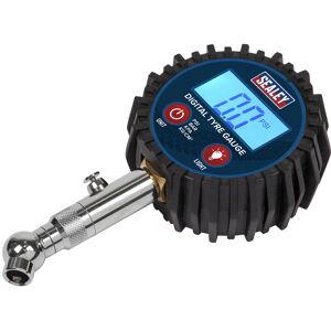 Digital Tyre Pressure Gauge With Swivel Head & Quick Release - Sealey Tst001 New Digital Tyre Pressure Gauge With Swivel Head & Quick Release - Sealey Tst001 New
