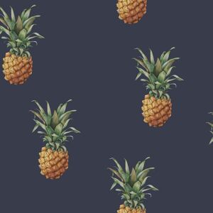 G45451 - Just Kitchens Pineapples Navy Galerie Wallpaper G45451 - Just Kitchens Pineapples Navy Galerie Wallpaper