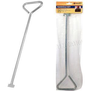 Bargains-Galore 18\" Steel Manhole Cover Lifting Key Hand Tool Plumber Drain Lid Lifter Key New Bargains-Galore 18\" Steel Manhole Cover Lifting Key Hand Tool Plumber Drain Lid Lifter Key New