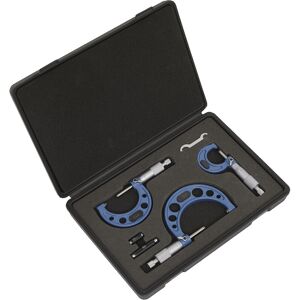 Thatcable 3 Piece Metric Micrometer Set - Lined Storage Case - Calibrated Extension Bars Thatcable 3 Piece Metric Micrometer Set - Lined Storage Case - Calibrated Extension Bars
