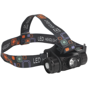 Rechargeable Head Torch 5w Cree Xpg Led Auto-Sensor - Sealey Ht108led New Rechargeable Head Torch 5w Cree Xpg Led Auto-Sensor - Sealey Ht108led New