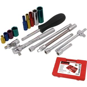 Neilsen 40pc Multi Coloured Metric Af Std Deep Socket Extension Adaptor Set 1/4\ Neilsen 40pc Multi Coloured Metric Af Std Deep Socket Extension Adaptor Set 1/4\