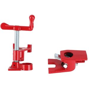 3/4 Inches Pipe Clamp Hand Cranked Vertical Quick Clamp Fixture Carpenter Tool 3/4 Inches Pipe Clamp Hand Cranked Vertical Quick Clamp Fixture Carpenter Tool