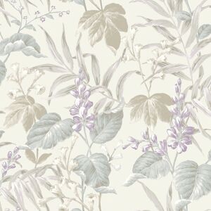 28854 - Italian Style Tree Leaf Beige Purple Lilacbluecream Galerie Wallpaper 28854 - Italian Style Tree Leaf Beige Purple Lilacbluecream Galerie Wallpaper