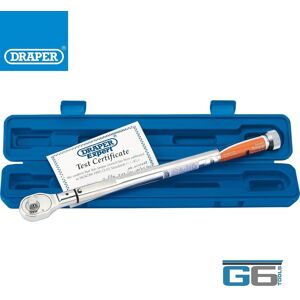 Draper Expert Precision Torque Wrench 50 - 180nm 1/2" Square Drive, 58139 Draper Expert Precision Torque Wrench 50 - 180nm 1/2" Square Drive, 58139