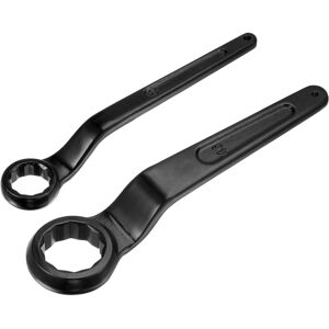 Uxcell 2pcs Offset Box End Ring Type Wrench 46mm 30mm High-Carbon Steel Slogging Wrench Uxcell 2pcs Offset Box End Ring Type Wrench 46mm 30mm High-Carbon Steel Slogging Wrench