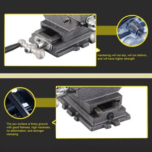 Bench Vise 3in Cross Flat Table Tool For Mechanical Maintenance Drilling Millin Bench Vise 3in Cross Flat Table Tool For Mechanical Maintenance Drilling Millin