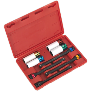 Sealey Impact Socket & Torque Stick Set - 8pc Aluminium Wheel - Impact Socket Set - Sealey AK224 Sealey Impact Socket & Torque Stick Set - 8pc Aluminium Wheel - Impact Socket Set - Sealey AK224