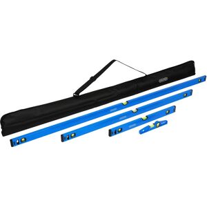 Draper Box & Torpedo Spirit Level Set 4 Piece 250mm 600mm 1200mm 1800mm 29068 Draper Box & Torpedo Spirit Level Set 4 Piece 250mm 600mm 1200mm 1800mm 29068