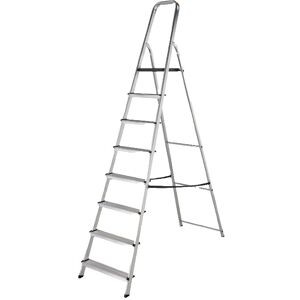 Werner 8 Tread Platform Step Ladder Aluminium En131 Certified Heavy Duty Werner 8 Tread Platform Step Ladder Aluminium En131 Certified Heavy Duty