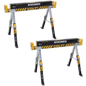 Roughneck Trestles Saw Horse Adjustable Steel Folding Max 1178kg Rou35602 Roughneck Trestles Saw Horse Adjustable Steel Folding Max 1178kg Rou35602