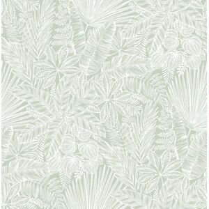 Fd26803_middleton Tropical, Layered White Sage-Green Fine Decor Wallpaper Fd26803_middleton Tropical, Layered White Sage-Green Fine Decor Wallpaper