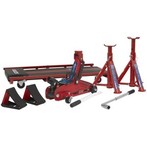 Sealey Lifting Kit 2t (Inc Jack,Axle Stands,Creeper,Chocks,Wrench) Jkit01 Sealey Lifting Kit 2t (Inc Jack,Axle Stands,Creeper,Chocks,Wrench) Jkit01