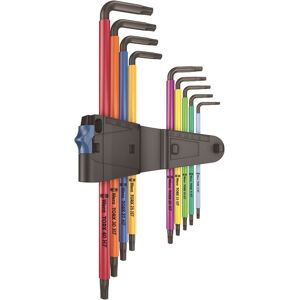 Wera 9 Piece Xl Long Arm Hold Function Torx Multi Colour Hf 1 L Key Set, 024470 Wera 9 Piece Xl Long Arm Hold Function Torx Multi Colour Hf 1 L Key Set, 024470