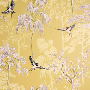 Does Not Apply Japanese Garden Ochre Wallpaper For Living Spaces & Feature Walls, 53 Cm X 10.05 Does Not Apply Japanese Garden Ochre Wallpaper For Living Spaces & Feature Walls, 53 Cm X 10.05