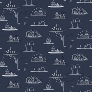 G45407 - Just Kitchens Chalkboard Menu Navy Galerie Wallpaper G45407 - Just Kitchens Chalkboard Menu Navy Galerie Wallpaper