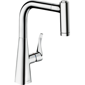 Does Not Apply Metris Kitchen Tap 220, Pull-Out Spray, 110°/150° Swivel Range, Chrome Does Not Apply Metris Kitchen Tap 220, Pull-Out Spray, 110°/150° Swivel Range, Chrome