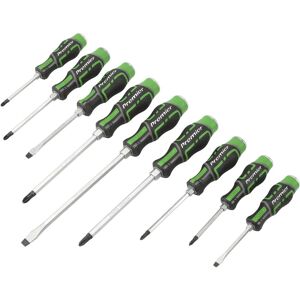 Sealey Hammer-Thru Screwdriver Set Hi-Vis Green 9pc - Ak4941hv Sealey Hammer-Thru Screwdriver Set Hi-Vis Green 9pc - Ak4941hv