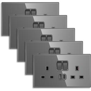 Does Not Apply Double Switched Socket With 20w Pd Usb C And A Fast Charging Ports, Electric Pow Does Not Apply Double Switched Socket With 20w Pd Usb C And A Fast Charging Ports, Electric Pow