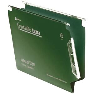 Rexel Crystalfile Extra 15mm File 150 Sheet Green (Pack Of 25) 3000121 Rexel Crystalfile Extra 15mm File 150 Sheet Green (Pack Of 25) 3000121