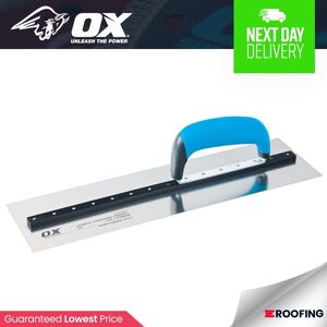 OX Pro Heavy Duty Cement Finishing Trowel - Stainless Steel Blade - 400mm OX Pro Heavy Duty Cement Finishing Trowel - Stainless Steel Blade - 400mm
