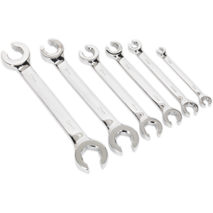 Flare Nut Spanner Set 6pc Metric - Sealey S0767 New Flare Nut Spanner Set 6pc Metric - Sealey S0767 New
