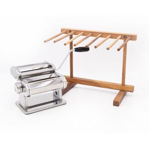 Kitchencraft Set Of Deluxe Double Cutter Pasta Machine And Drying Stand Kitchencraft Set Of Deluxe Double Cutter Pasta Machine And Drying Stand