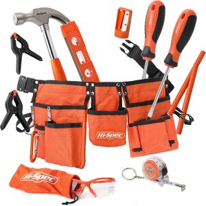 6 Years And Up Hi-Spec 16 Piece Orange Kids Tool Kit Set & Child Size Tool Belt. Real Metal For 6 Years And Up Hi-Spec 16 Piece Orange Kids Tool Kit Set & Child Size Tool Belt. Real Metal For