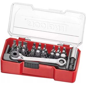 Teng Tools Teng 29 Piece 1/4\" Mini Ratchet Spanner Holder & Screwdriver Bit Set, Tj1429 Teng Tools Teng 29 Piece 1/4\" Mini Ratchet Spanner Holder & Screwdriver Bit Set, Tj1429
