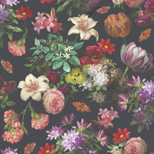 Does Not Apply Brigette Floral Wallpaper Black/multi Af0031 Flowers Wall Paper For Walls Living Does Not Apply Brigette Floral Wallpaper Black/multi Af0031 Flowers Wall Paper For Walls Living