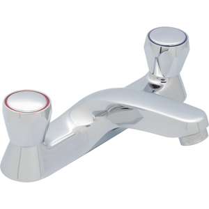 Evg Clever Araya Mercia Modern Bath Filler Tap Chrome - Dual Handle Mixer Evg Clever Araya Mercia Modern Bath Filler Tap Chrome - Dual Handle Mixer