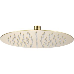 Nes Home Round Brushed Brass Bathroom Rainfall Overhead Slim Shower Head Nes Home Round Brushed Brass Bathroom Rainfall Overhead Slim Shower Head