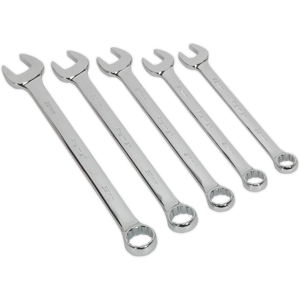 Combination Spanner Set 5pc Jumbo Metric - Sealey Ak6329 New Combination Spanner Set 5pc Jumbo Metric - Sealey Ak6329 New