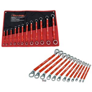 Neilsen 12pc Spanner Set Offset Ring Wrench Double Ended Rubber Sleeve 6mm -32mm Ct1351 Neilsen 12pc Spanner Set Offset Ring Wrench Double Ended Rubber Sleeve 6mm -32mm Ct1351