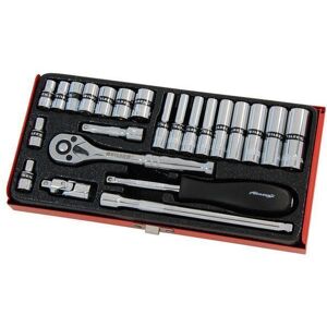 Neilsen Ct1387 24 Piece 1/4\" Drive Standard And Deep Socket Set In Metal Case Neilsen Ct1387 24 Piece 1/4\" Drive Standard And Deep Socket Set In Metal Case