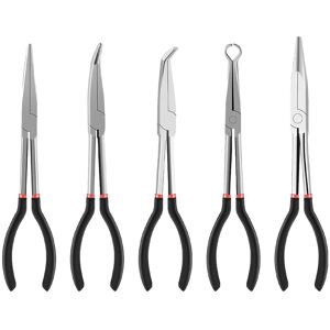 Sodial Extended Handle Needle-Nose Pliers 5-Piece Set Elbow O-Shaped Pliers1843 Sodial Extended Handle Needle-Nose Pliers 5-Piece Set Elbow O-Shaped Pliers1843