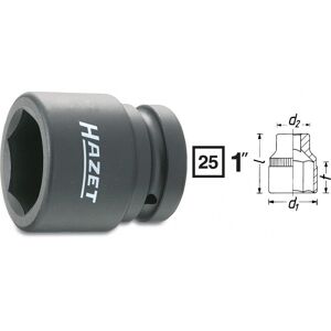 Hazet Power Impact Socket 27mm 1" 25mm External Hex 1100s-27 Hazet Power Impact Socket 27mm 1" 25mm External Hex 1100s-27