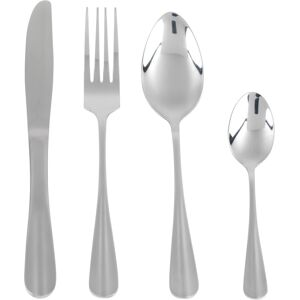 Salter Newbury 32pc Cutlery Set – Stainless Steel, Mirror Polish, For 8, Silver Salter Newbury 32pc Cutlery Set – Stainless Steel, Mirror Polish, For 8, Silver