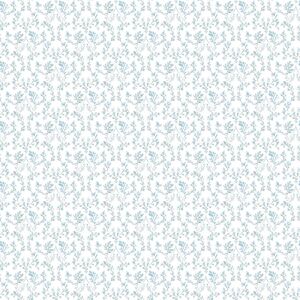 G56683 - Small Prints Ogee Floral Teal, Blue, Beige Galerie Wallpaper G56683 - Small Prints Ogee Floral Teal, Blue, Beige Galerie Wallpaper