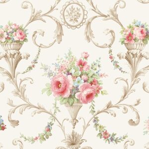 Ci38233 - Classic Silks 4 Floral Traditional Beige Galerie Wallpaper Ci38233 - Classic Silks 4 Floral Traditional Beige Galerie Wallpaper