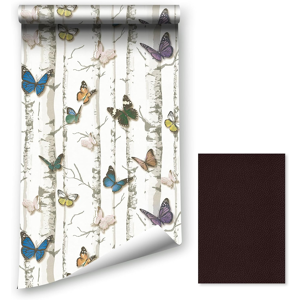 Does Not Apply Peel And Stick Wallpaper, 44.5x700cm Floral Plants Birds Butterflies Contact Wal Does Not Apply Peel And Stick Wallpaper, 44.5x700cm Floral Plants Birds Butterflies Contact Wal