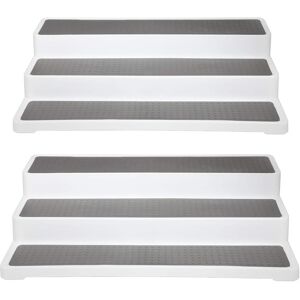 dyna-Living Dyna-Living 2 Pcs Spice Racks, 3-Tier Kitchen Shelf Organiser Non-Slip Seasonin dyna-Living Dyna-Living 2 Pcs Spice Racks, 3-Tier Kitchen Shelf Organiser Non-Slip Seasonin