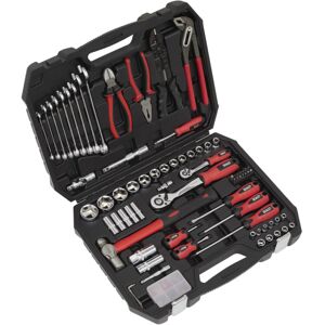 Sealey 100 Piece Socket,Ratchet Pliers Mechanic'S Tool Home Car Kit Set, Ak7400 Sealey 100 Piece Socket,Ratchet Pliers Mechanic'S Tool Home Car Kit Set, Ak7400