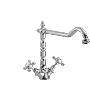 Does Not Apply Kitchen Tap With Dual Crosshead Handles, Mono Kitchen Mixer Tap, Chrome Mono Mix Does Not Apply Kitchen Tap With Dual Crosshead Handles, Mono Kitchen Mixer Tap, Chrome Mono Mix