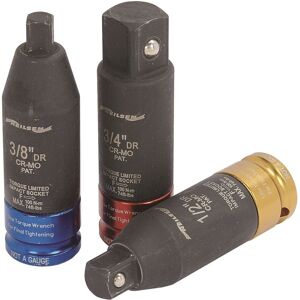 Neilsen 3pc Torque Limited Impact Socket Adaptors - 3/8\", 1/2\" & 3/4\" Drive Neilsen 3pc Torque Limited Impact Socket Adaptors - 3/8\", 1/2\" & 3/4\" Drive